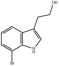 1H-INDOLE-3-ETHANOL,7-BROMO- 结构式