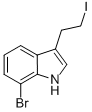 1H-INDOLE,7-BROMO-3-(2-IODOETHYL)-,936252-68-5,结构式