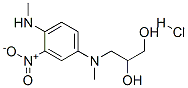 3-(N-methyl-N-(4-methylamino-3-nitrophenyl)amino)propane-1,2-diol hydrochloride Structure