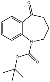 tert-butyl 5-oxo-2,3,4,5-tetrahydro-1H-1-benzazepine-1-carboxylate 化学構造式