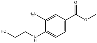 Methyl 3-amino-4-((2-hydroxyethyl)amino)benzoate Struktur
