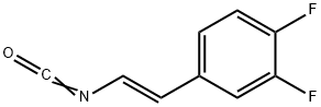 Benzene, 1,2-difluoro-4-[(1E)-2-isocyanatoethenyl]- 结构式