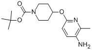 4-[(5-AMINO-6-METHYLPYRIDIN-2-YL)OXY]PIPERIDINE-1-CARBOXYLIC ACID TERT-BUTYL ESTER Structure