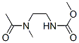 Carbamic  acid,  N-[2-(acetylmethylamino)ethyl]-,  methyl  ester 化学構造式
