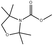 3-Oxazolidinecarboxylic  acid,  2,2,4,4-tetramethyl-,  methyl  ester Structure