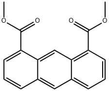 1,8-ANTHRACENEDICARBOXYLIC ACID DIMETHYL ESTER Struktur