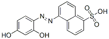 5-[(2,4-dihydroxyphenyl)azo]naphthalene-1-sulphonic acid 结构式