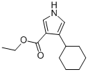 4-CYCLOHEXYL-1H-PYRROLE-3-CARBOXYLIC ACID ETHYL ESTER Struktur