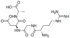 arginyl-glycyl-aspartyl-alanine Struktur