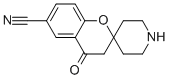 4-OXOSPIRO[CHROMAN-2,4'-PIPERIDINE]-6-CARBONITRILE 化学構造式