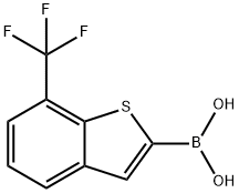 7-(TRIFLUOROMETHYL)BENZO[B]THIEN-2-YL BORONIC ACID Structure