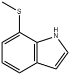 1H-Indole, 7-(Methylthio)- 化学構造式
