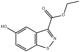 5-羟基-1,2-苯并异噻唑-3-甲酸乙酯 结构式