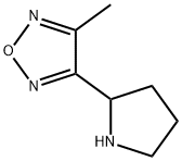 3-甲基-4-(吡咯烷-2-基)-1,2,5-噁二唑, 936940-68-0, 结构式