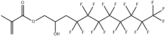 メタクリル酸3-パーフルオロオクチル-2-ヒドロキシプロピル 化学構造式