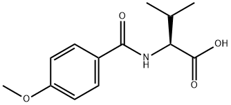 2-(4-METHOXY-BENZOYLAMINO)-3-METHYL-BUTYRIC ACID 化学構造式