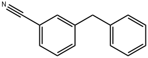 3-ベンジルベンゾニトリル 化学構造式