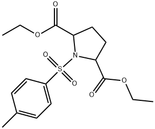 1-对甲苯磺酰基-2,5-吡咯烷羧酸二乙酯, 93725-00-9, 结构式