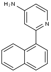 2-naphthalen-1-ylpyridin-4-ylamine 结构式