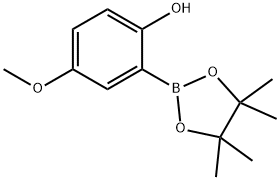 4-メトキシ-2-(4,4,5,5-テトラメチル-1,3,2-ジオキサボロラン-2-イル)フェノール 化学構造式