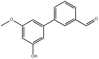 3'-HYDROXY-5'-METHOXYBIPHENYL-3-CARBALDEHYDE Struktur