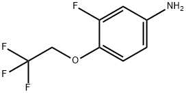 3-氟-4-(2,2,2-三氟乙氧基)苯胺, 937598-57-7, 结构式