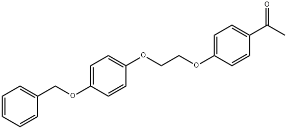 1-(4-(2-(4-(苄氧基)苯氧基)乙氧基)苯基)乙烷-1-酮,937601-89-3,结构式