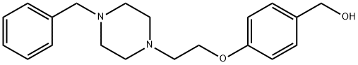 (4-(2-(4-Benzylpiperazin-1-yl)ethoxy)phenyl)Methanol 化学構造式