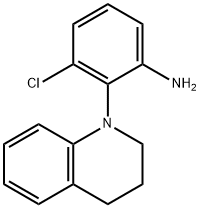 3-Chloro-2-[3,4-dihydro-1(2H)-quinolinyl]aniline Struktur