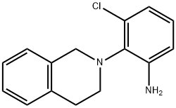 3-Chloro-2-[3,4-dihydro-2(1H)-isoquinolinyl]-aniline,937604-35-8,结构式
