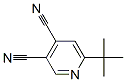 3,4-Pyridinedicarbonitrile,  6-(1,1-dimethylethyl)- 化学構造式