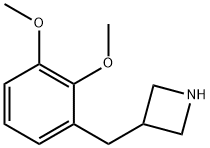 3-[(2,3-DiMethoxyphenyl)Methyl]azetidine 结构式