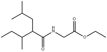 ethyl N-(2-sec-butyl-3-methyl-1-oxopentyl)glycinate Structure