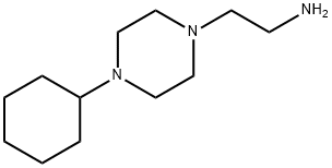 1-Piperazineethanamine, 4-cyclohexyl-,937650-04-9,结构式