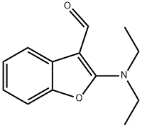 3-Benzofurancarboxaldehyde,  2-(diethylamino)- 结构式