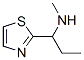 2-Thiazolemethanamine,  -alpha--ethyl-N-methyl- Structure