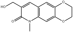 1,4-Dioxino[2,3-g]quinolin-7(6H)-one,  2,3-dihydro-8-(hydroxymethyl)-6-methyl- Structure