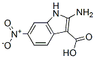 1H-Indole-3-carboxylic  acid,  2-amino-6-nitro- 化学構造式