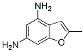 4,6-Benzofurandiamine,  2-methyl- Structure