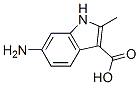 1H-Indole-3-carboxylic  acid,  6-amino-2-methyl- Structure