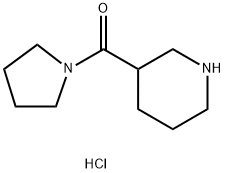 PIPERIDIN-3-YL-PYRROLIDIN-1-YL-METHANONE HYDROCHLORIDE Structure