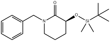 (6S)-2-BENZYL-6-(TERT-BUTYLDIMETHYLSILYLOXY)CYCLOHEXANONE 化学構造式