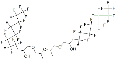1,1'-[oxybis(propyleneoxy)]bis[4,4,5,5,6,6,7,7,8,8,9,9,10,10,11,11,11-heptadecafluoroundecan-2-ol] Structure