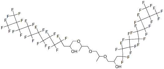 1,1'-[oxybis[(isopropylene)oxy]]bis[4,4,5,5,6,6,7,7,8,8,9,9,10,10,11,11,12,13,13,13-icosafluoro-12-(trifluoromethyl)tridecan-2-ol 结构式