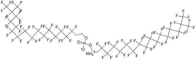 ammonium bis[3,3,4,4,5,5,6,6,7,7,8,8,9,9,10,10,11,11,12,12,13,13,14,14,15,15,16,16,17,18,18,18-dotriacontafluoro-17-(trifluoromethyl)octadecyl] phosphate|