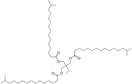 异十六烷酸-2-乙基-2-[(异十六烷酰氧基)甲基]-1,3-丙二酯, 93776-63-7, 结构式