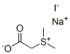 (carboxymethyl)dimethylsulphonium iodide, sodium salt Structure