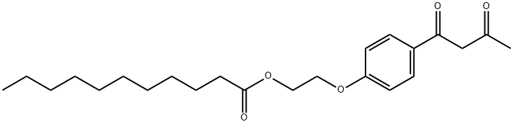2-[4-(1,3-dioxobutyl)phenoxy]ethyl undecanoate,93777-20-9,结构式