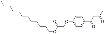 dodecyl [4-(1,3-dioxobutyl)phenoxy]acetate Structure