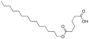 tetradecyl hydrogen adipate Struktur